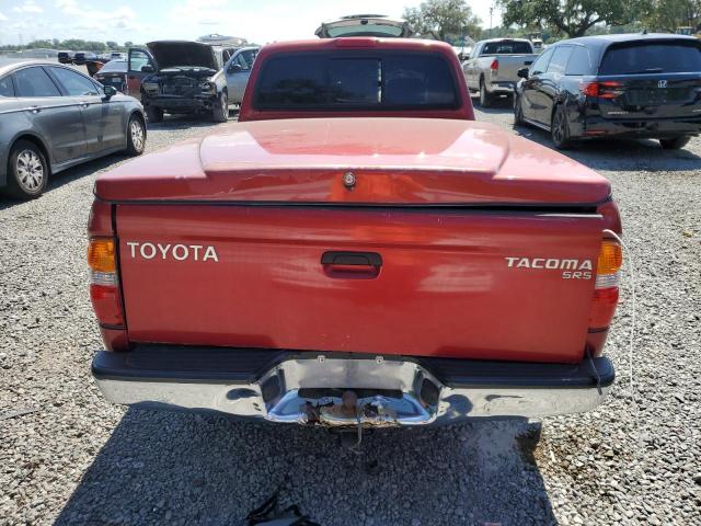 5TEVL52NX4Z315204 - 2004 TOYOTA TACOMA XTRACAB RED photo 6