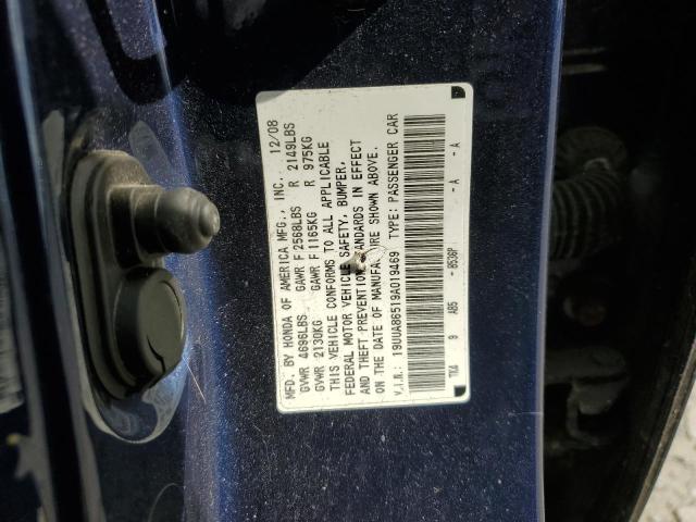 19UUA86519A019469 - 2009 ACURA TL BLUE photo 12