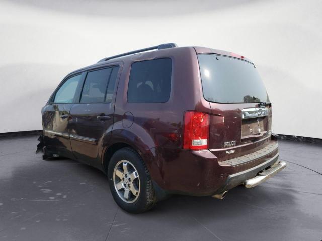 5FNYF48899B028963 - 2009 HONDA PILOT TOURING BURGUNDY photo 2