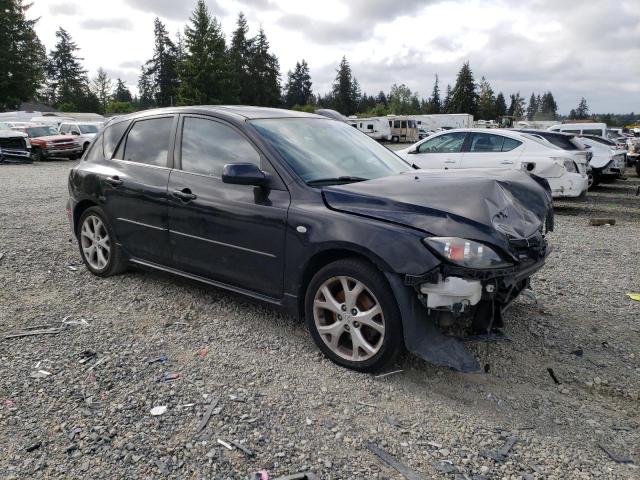 JM1BK344681870309 - 2008 MAZDA 3 HATCHBACK BLACK photo 4