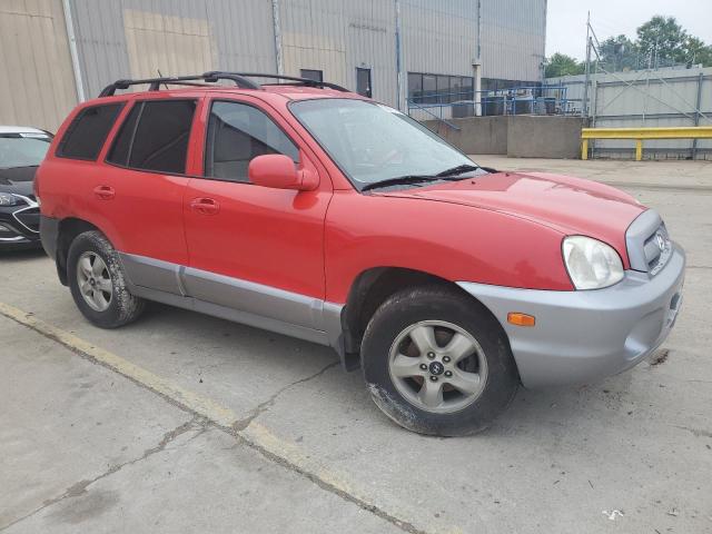 KM8SC73E05U961015 - 2005 HYUNDAI SANTA FE GLS RED photo 4