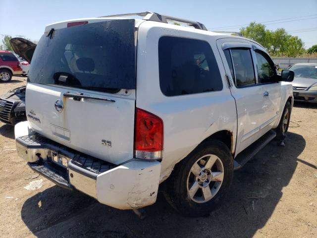 5N1AA08A15N735297 - 2005 NISSAN ARMADA SE WHITE photo 3