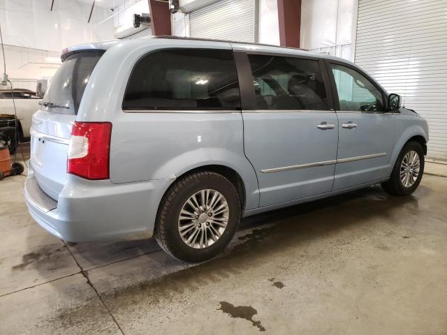 2C4RC1CG5DR746016 - 2013 CHRYSLER TOWN & COU TOURING L BLUE photo 3