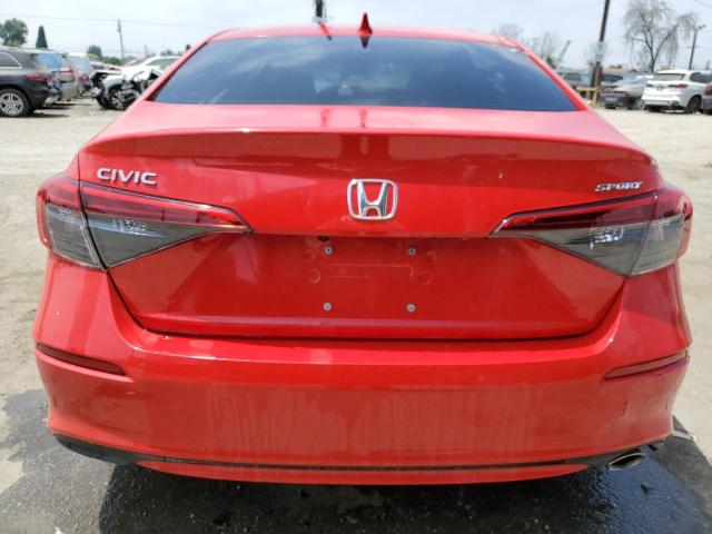 2HGFE2F59PH523499 - 2023 HONDA CIVIC SPORT RED photo 6