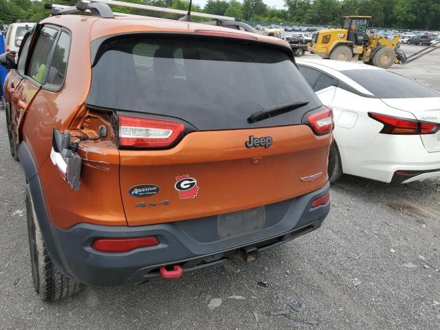 1C4PJMBS6GW132415 - 2016 JEEP CHEROKEE TRAILHAWK 橙色 照片 6