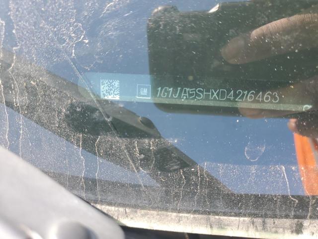 1G1JA5SHXD4216463 - 2013 CHEVROLET SONIC LS WHITE photo 12