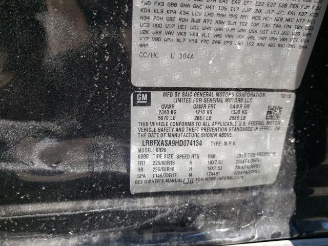 LRBFXASA9HD074134 - 2017 BUICK ENVISION PREFERRED Qara foto 13