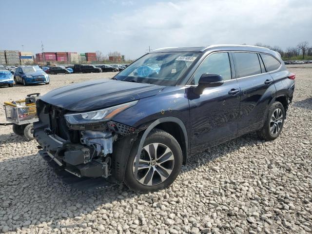 5TDGZRBH1LS003373 - 2020 TOYOTA HIGHLANDER XLE 蓝色 照片 1