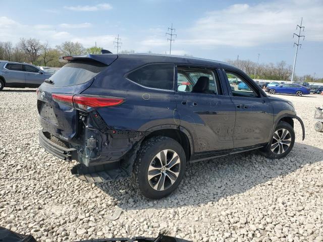 5TDGZRBH1LS003373 - 2020 TOYOTA HIGHLANDER XLE 蓝色 照片 3