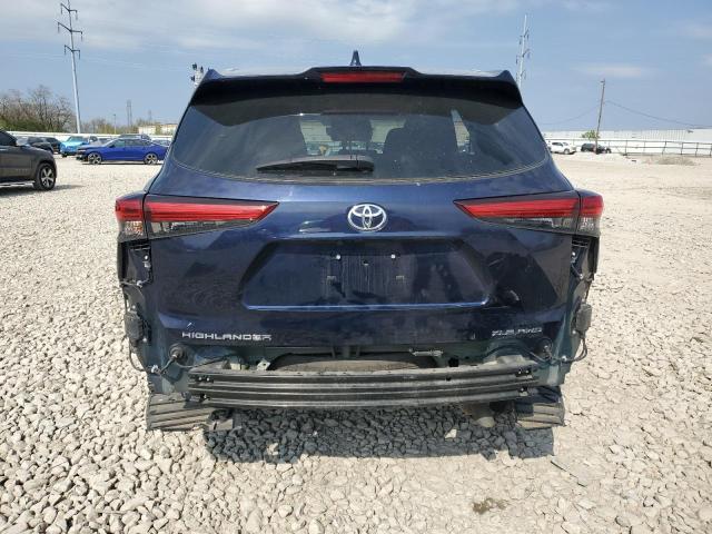 5TDGZRBH1LS003373 - 2020 TOYOTA HIGHLANDER XLE 蓝色 照片 6