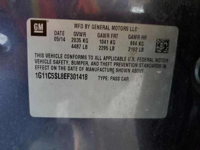 1G11C5SL8EF301418 - 2014 CHEVROLET MALIBU 1LT 蓝色 照片 12