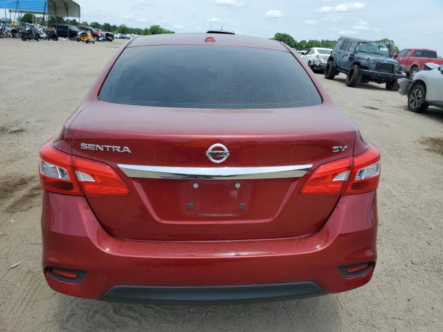 3N1AB7AP7KY285150 - 2019 NISSAN SENTRA S RED photo 6