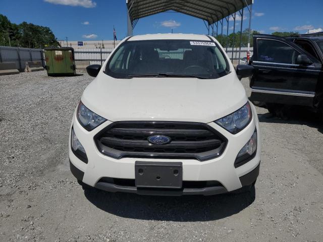 MAJ3S2FE9KC298528 - 2019 FORD ECOSPORT S WHITE photo 5