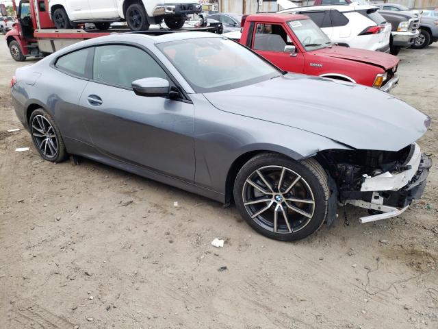 WBA53AP03MCG83020 - 2021 BMW 430I GRAY photo 4