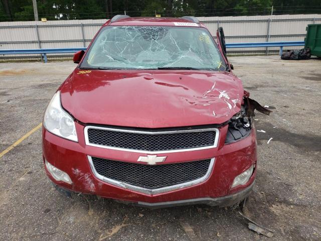 1GNKRGED0CJ407339 - 2012 CHEVROLET TRAVERSE LT RED photo 5