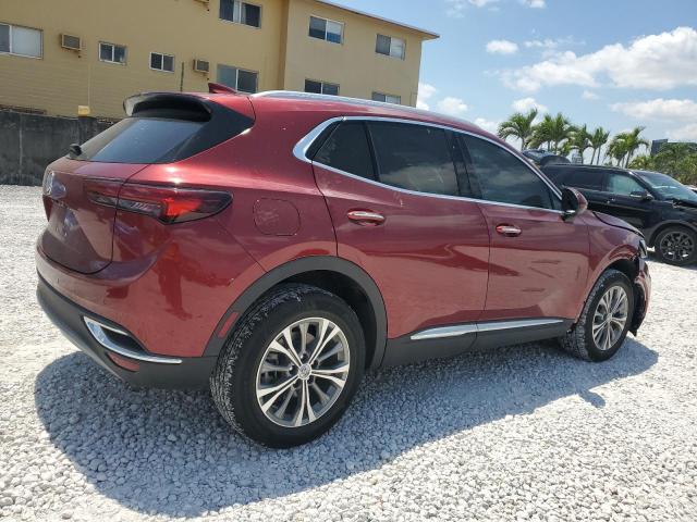 LRBAZLR44ND009901 - 2022 BUICK ENVISION PREFERRED წითელი ფოტო 3