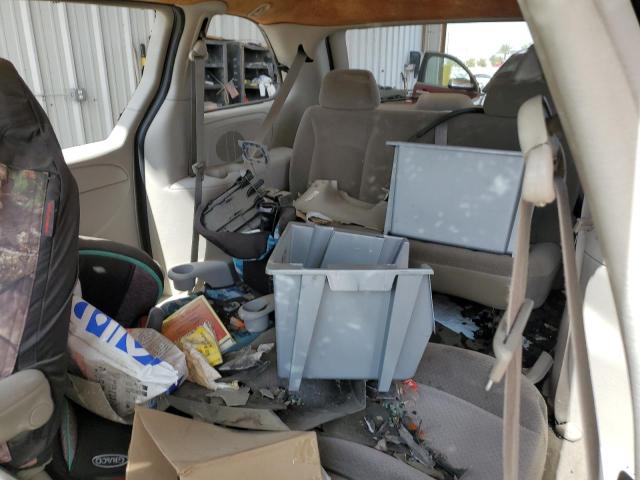 1C4GP45R45B411342 - 2005 CHRYSLER TOWN & COU ოქროსფერი ფოტო 10