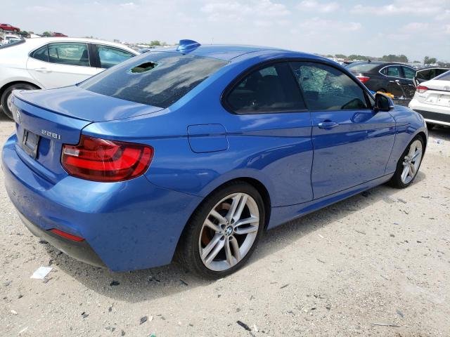 WBA1F5C52EVV99420 - 2014 BMW 228 I BLUE photo 3