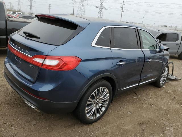 2LMPJ8LR7JBL26043 - 2018 LINCOLN MKX RESERVE Mavi fotoğraf 3