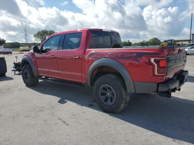 1FTFW1RG1JFD49603 - 2018 FORD F150 RAPTOR RED photo 2