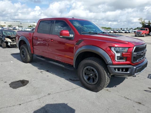 1FTFW1RG1JFD49603 - 2018 FORD F150 RAPTOR RED photo 4