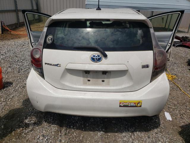 JTDKDTB39C1501621 - 2012 TOYOTA PRIUS C WHITE photo 6