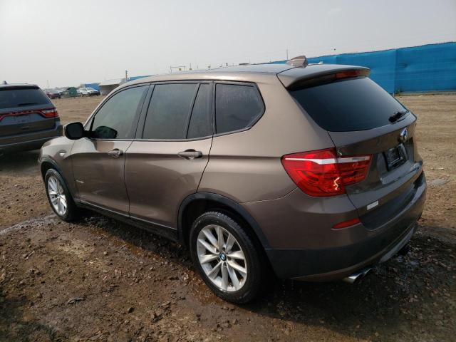 5UXWX9C54E0D11201 - 2014 BMW X3 XDRIVE28I BROWN photo 2