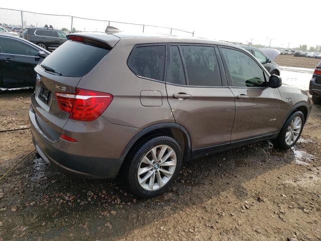 5UXWX9C54E0D11201 - 2014 BMW X3 XDRIVE28I BROWN photo 3