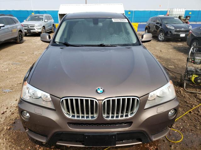 5UXWX9C54E0D11201 - 2014 BMW X3 XDRIVE28I BROWN photo 5