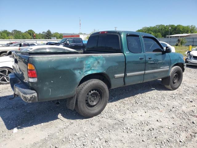 5TBRT34172S296792 - 2002 TOYOTA TUNDRA ACCESS CAB მწვანე ფოტო 3
