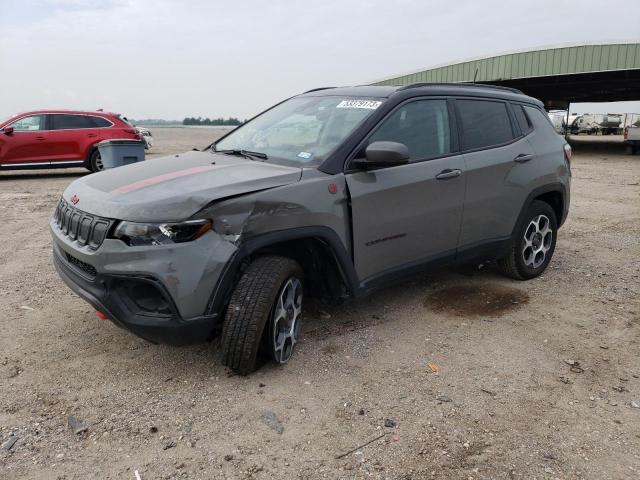 3C4NJDDB1NT115058 - 2022 JEEP COMPASS TRAILHAWK GRAY photo 1