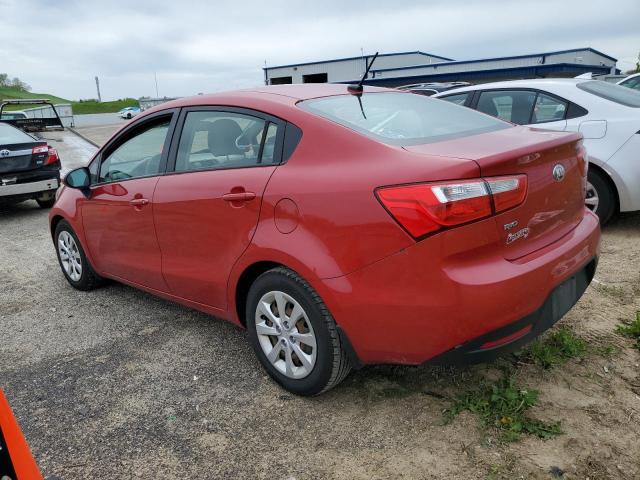 KNADM4A33E6408676 - 2014 KIA RIO LX RED photo 2