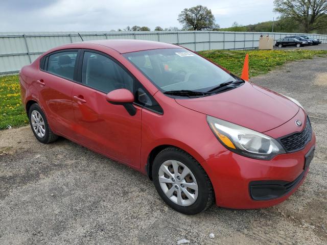 KNADM4A33E6408676 - 2014 KIA RIO LX RED photo 4