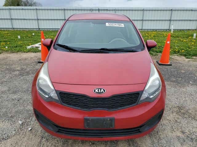 KNADM4A33E6408676 - 2014 KIA RIO LX RED photo 5