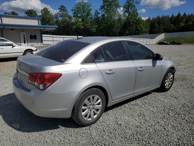 1G1PC5SH3B7230186 - 2011 CHEVROLET CRUZE LS SILVER photo 3