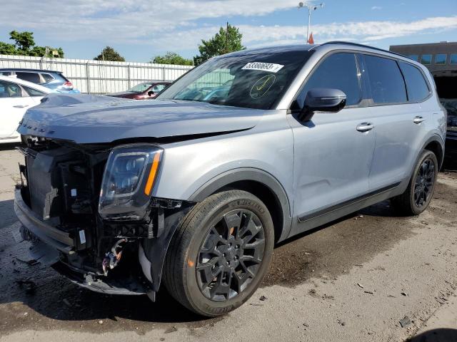 5XYP5DHC0MG163608 - 2021 KIA TELLURIDE SX GRAY photo 1