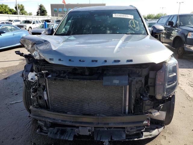 5XYP5DHC0MG163608 - 2021 KIA TELLURIDE SX GRAY photo 5