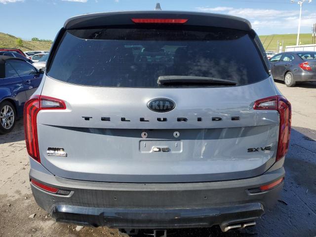 5XYP5DHC0MG163608 - 2021 KIA TELLURIDE SX GRAY photo 6