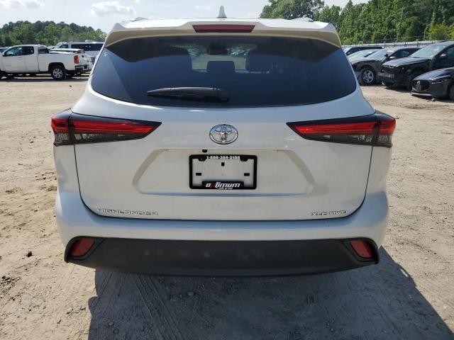 5TDGZRBH3MS542126 - 2021 TOYOTA HIGHLANDER XLE WHITE photo 6