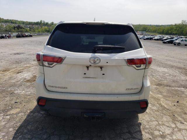 5TDJKRFH4GS299760 - 2016 TOYOTA HIGHLANDER XLE WHITE photo 6