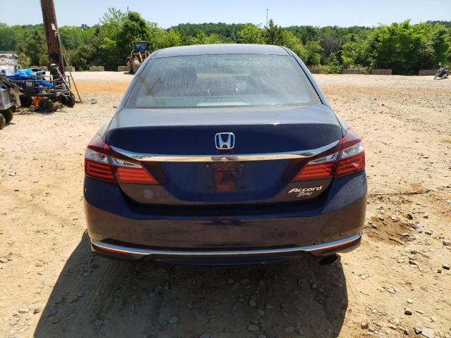 1HGCR2F39GA019216 - 2016 HONDA ACCORD LX BLUE photo 6