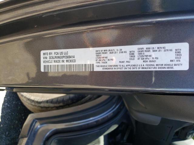 3C6LRVNG0PE569414 - 2023 RAM PROMASTER 1500 STANDARD GRAY photo 14