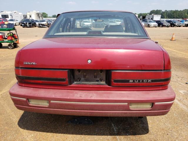 2G4WB54L9P1479793 - 1993 BUICK REGAL CUSTOM RED photo 6