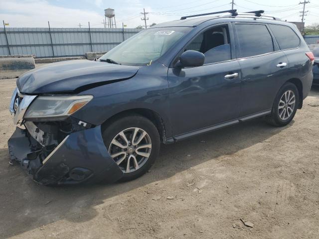 5N1AR2MN3FC682659 - 2015 NISSAN PATHFINDER S BLUE photo 1