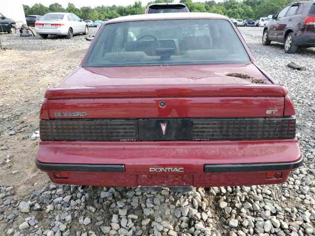 1G2JU27J2G7612905 - 1986 PONTIAC SUNBIRD GT BURGUNDY photo 6