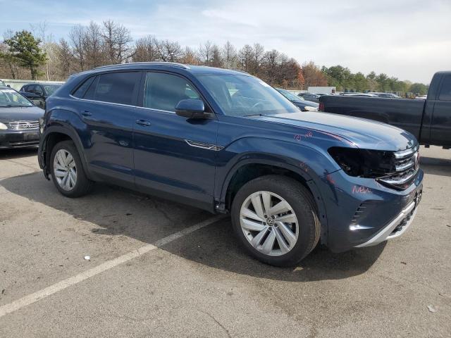 1V2HE2CA0MC213358 - 2021 VOLKSWAGEN ATLAS CROS SE Синий фото 4