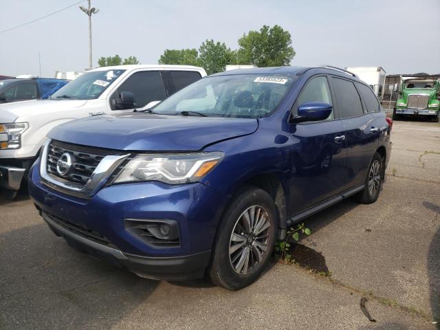 5N1DR2MM5HC674103 - 2017 NISSAN PATHFINDER S BLUE photo 1