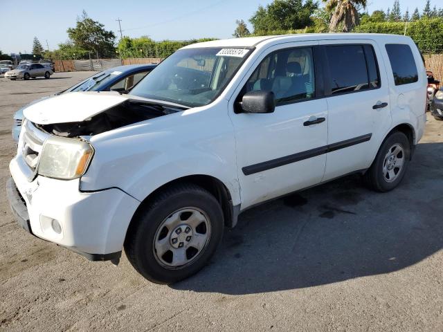 5FNYF38279B004621 - 2009 HONDA PILOT LX WHITE photo 1