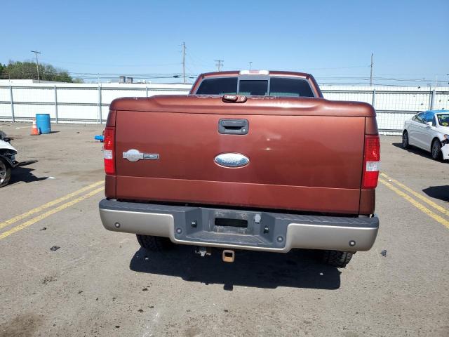 1FTPW14556KD13874 - 2006 FORD F150 SUPERCREW BROWN photo 6