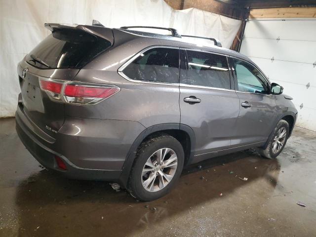 5TDJKRFH0FS148171 - 2015 TOYOTA HIGHLANDER XLE ნაცრისფერი ფოტო 3